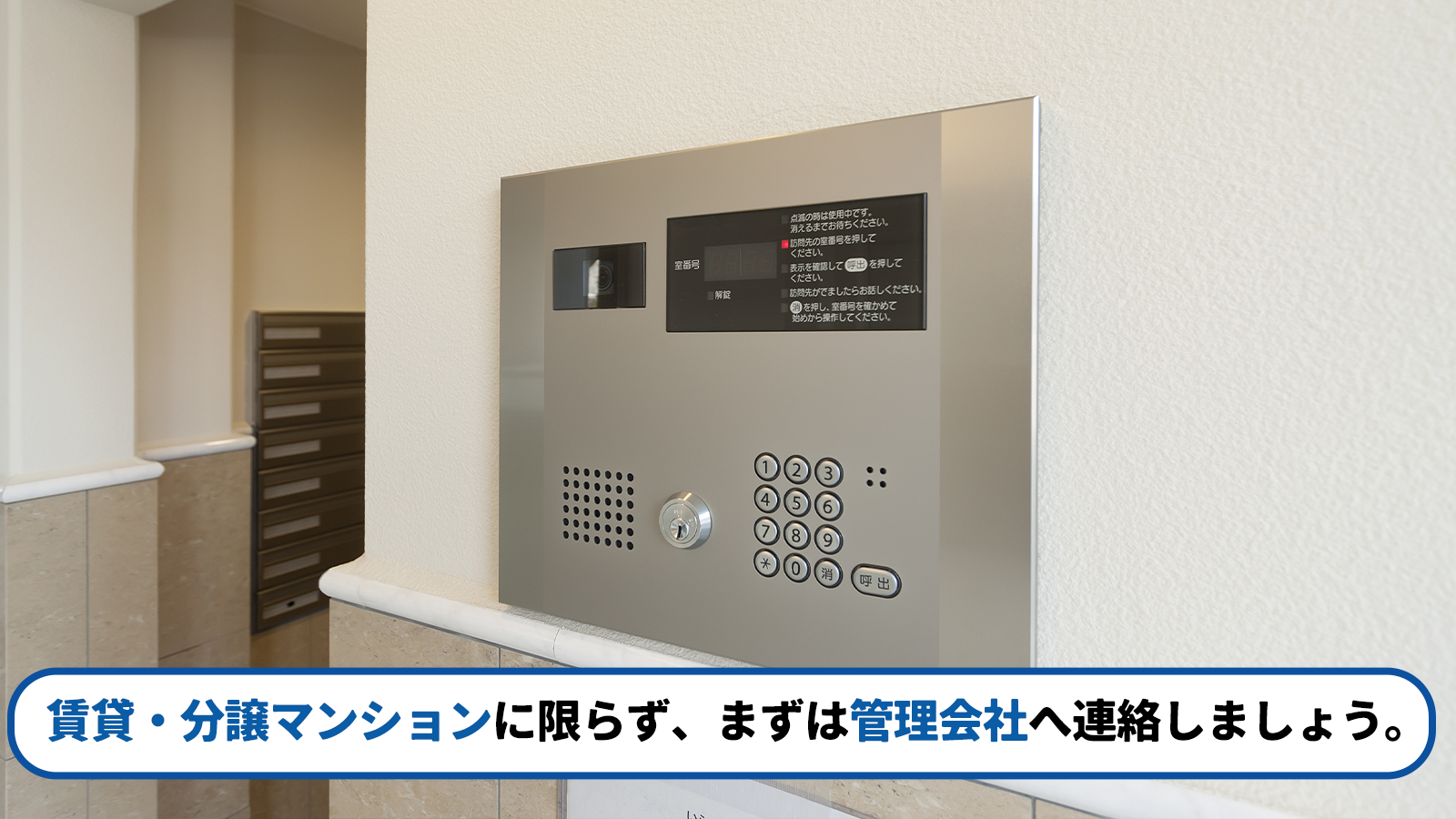 マンションのタイプ別に見る管理会社の対応例