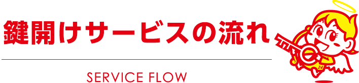 鍵開けサービスの流れ