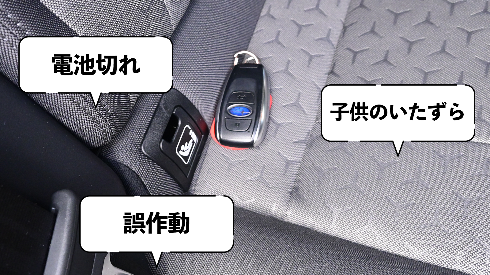 鍵が車内にある場合（インロック）