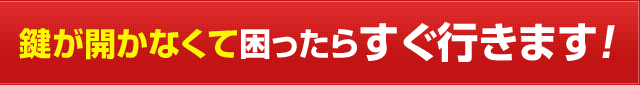 鍵が開かなくて困ったらすぐ行きます！
